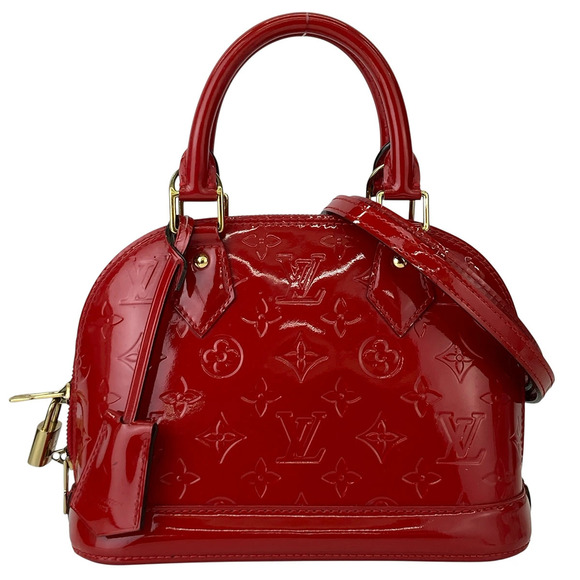 Louis Vuitton Handbags - LOUIS VUITTON Alma Red Shoulder Bag Monogram Vernis